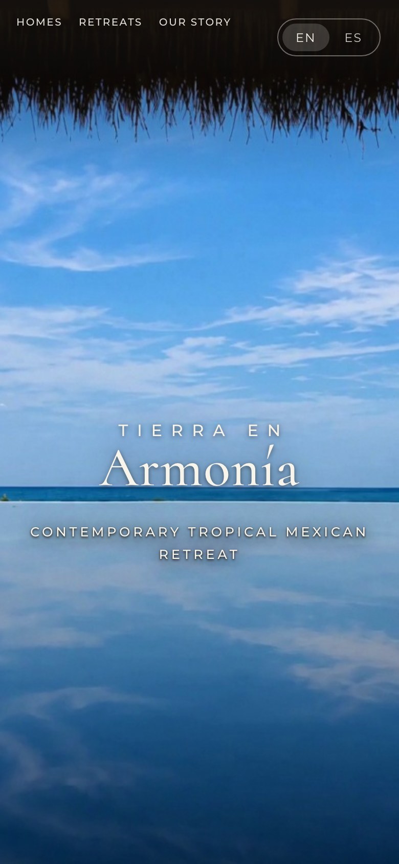 Tierra en Armonia site, home page